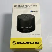 Scosche BoomStream Mini Portable Bluetooth Wireless Media Speaker Black Sealed
