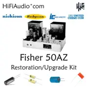 Fisher 50AZ amp amplifier restoration recap repair service rebuild capacitor kit