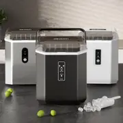 Devanti Ice Maker 12kg/Day Portable Countertop Bullet Ice Machine Compact Quiet Black Silver White