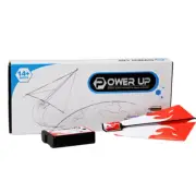 Airplane Rc Folding Paper Model DIY Motor Power Red Rc Plane Power Kids Boy Toy