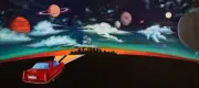 “Anything Could Happen" | 40x18 Original Surreal Abstract Art Acrylic Canvas