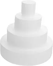 MAGICLULU 4Pcs Fake Foam Cake Model Reusable Cake Decorating Practice Molds for Bakery for Wedding Display Crafting and Skill Practice