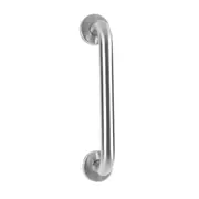 Scope Door Pull Handle 150x16mm Tube on Round Rose Satin Stainless Steel