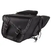 2PC SADDLE BAGS SET FOR SUZUKI INTRUDER BOULEVARD MARAUDER ZIP-OFF w/ LOCK U16