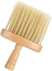 MERRYHAPY 1pc Hair Cleaning Brush Hair Cut Haircut Brush Neck Duster Hairdressing Brush Bushy Hair Brush Hairbrush Trimmer Barber Salon Hair Brush Wood Handle Hair Brush Nylon Khaki