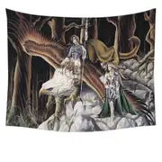 Cool Mythological Griffin Creature Warriors Tapestry