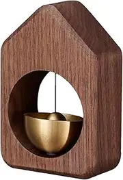 Shopkeeper Bell for Door Opening/Closing, Shopkeeper Bell Magnetic | Dopamine Doorbell Magnetic Shopkeeper Bell | Wooden Doorbell Easy Installation, Comfortable Sound Brass Doorbell for Home Shop