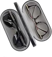 [Kanasi] HOM-outdeer [2 in 1] Dual Glasses Case Hard Shell Eyeglass Case Protective for 2 Eyeglasses (Not Suitable for Sunglasses)