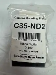 Custom Brackets C35 - ND2 Camera Mounting Plate Nikon Digital D - 100 NEW Sealed