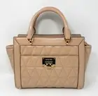 Michael Kors Vivianne Oyster Patent Leather Small Satchel Messenger Bag