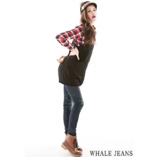 WHALE JEANS 深邃刷色合身窄管牛仔褲-231003