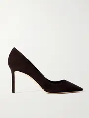 [Jimmy Choo] Jimmy Choo - Romy 85 Suede Pumps - Brown - IT39 IT 39 Brown
