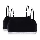 Calvin Klein CK One 2-Pack Unlined Bralette Black Small