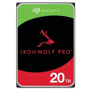 缺貨那嘶狼Pro Seagate IronWolf Pro 20TB NAS專用硬碟 (ST20000NT001)