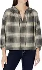 Joie Barrian Cotton Plaid Top NWT