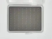 Slim Easy-Grip Foam Fly Box medium Clear Lid Lures Bait Hook Box Fishing Tool