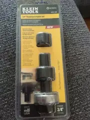 New Klein Tools 53727SEN Knockout Punch & Die Draw Stud Set 3/4” Made in USA NOS