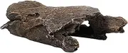 yuksok Fish Tank Hideout, Turtle Basking Cave, Hollow Tree Trunk, Resin Hollow Log Aquarium Decoration for Amphibians, Reptile, L