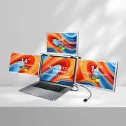 14" Laptop Screen Extender FHD Portable Quad-screen Monitor fr 13.6-17.3" LaptpI