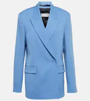 [Dries Van Noten] Dries Van Noten Wool gabardine blazer AU 10 blue