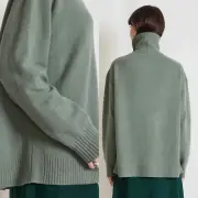 NWT Apiece Apart Aster Oversized Turtleneck Wool Cashmere Sweater Pullover XS S