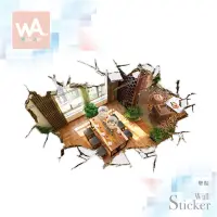 在飛比找蝦皮商城優惠-Wall Art 3D立體 超仿真視覺壁貼 現貨 無痕設計 