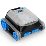 [EU Direct] NIXBOT QP5 Robotic Pool Cleaner Cordless Pool Vacuum for Inground Pools Dual-Motor Turbine System, Robotic P