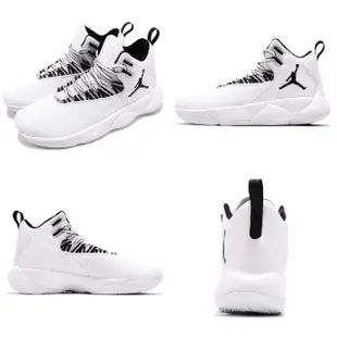 【NIKE 耐吉】籃球鞋 Jordan Super.Fly MVP PF 白 黑 男鞋 高筒 運動鞋(AR0038-100)