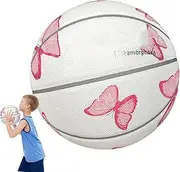 Outdoor Basketball, Professional Basketball, Butterfly Design, Durable Training Tool, Reusable Sport Accessory, School Competition Daily Use, Built to Last, 24.5cm/9.65 in, 1 Piece