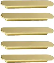 5 Pack Gold Drawer Pulls, 221MM Brushed Gold Cabinet Pulls Kitchen Cabinet Handles Cupboard Handles Modern Pull for Kitchen Cupboard Door