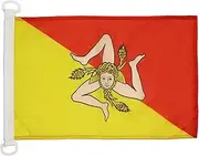 Sicily Nautical Flag 18'' x 12'' - Italy - Sicilian Flags 30 x 45 cm - Banner 12x18 in for Boat - AZ FLAG