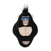 Paws & Claws Gorilla TPR Chest Flat Plush Dog Play Toy Chew Squeaky 27cm