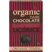 Dark Chocolate Raspberry Licorice 150g