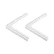 Window Corner Edge Protectors, 2Pack Mini Lace Style 70mmX9mm Silver