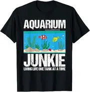 [VidiAmazing] Aquarium Junkie Living Life One Tank at A Time T-Shirt ds105 T-Shirt