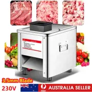 220V Meat Cutter Machine 850W Electric Commercial Meat Slicer Dicer 3.5mm Silver