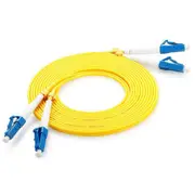 ETU-LINK Fiber Cable - 1m - Yellow LC to LC - OS2 - Single-mode - 9/125µm [FD9125SMOS2-Y-1M]