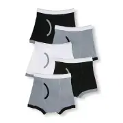 New TPC Children's Place Boys 4 year 5 Pack Pairs Boxer Briefs Underwear Black
