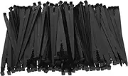 80pcs Irrigation Drip Bracket Hose Christmas Light Ground Stakes Drip Tubing Stakes Christmas Lights Ground Stakes Irrigation Spike Irrigation Drip Support Stakes Plastic Black