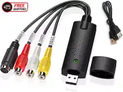 USB 2.0 Video Capture Card,Vhs to Digital Converter,Rca/Av to USB Converter Digi