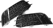Compatible For A1 Standard Front Fog Lamp Fog Light Cover Grille Grill Car Styling R Stlye 2011 2012 2013 2014(Model B)