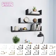 Wall Display Shelves Floating Shelf Wall Rack 3 pcs Engineered Wood vidaXL