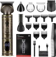 6 in 1 hair clipper set hair trimmer hair cutting machine for man USB charging electric shaver clippe trimmer machine