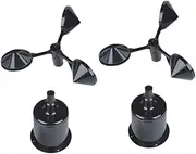 Abaodam 2pcs Anemometer Shell Wind Indicator Part Durable for Wind Direction Measurement Greenhouses Weather Stations and Ships Easy Installation and Low Power Consumption