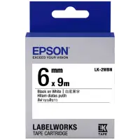 在飛比找momo購物網優惠-【EPSON】標籤帶 白底黑字/6mm(LK-2WBN)