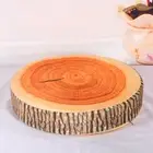 Soft Office Round Wood Pillow Plush Cushion Chair Buttocks Tree Stump Pa