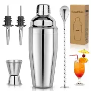 25oz Cocktail Shaker Set 5pcs Martini Shaker Set Portable Bartender Kit with ...