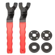 Adjustable Angle Grinder Wrench Set 0.4"-1.9" Range Nut Pin Spanner Red