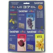 BROTHER LC-37CL3PK ORIGINAL VALUE PACK C/M/Y INK CARTRIDGE . 3PK Suits DCP135C