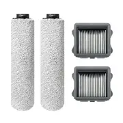 2Pc Floor Scrubber Filter Roll Brush Set